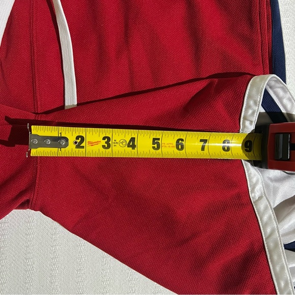 Abercrombie and Fitch Gym Shorts Men’s L Basketball Red Vintage 90s Baggy - Picture 9 of 10